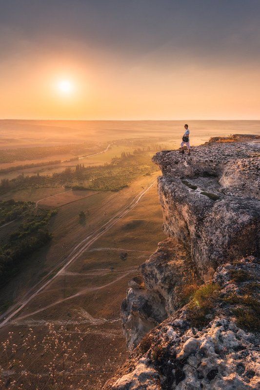 крым, горы, белая скала, скалы, пейзаж, природа, рассвет, закат, россия, путешествия, туризм Счастье чувствовать горыphoto preview