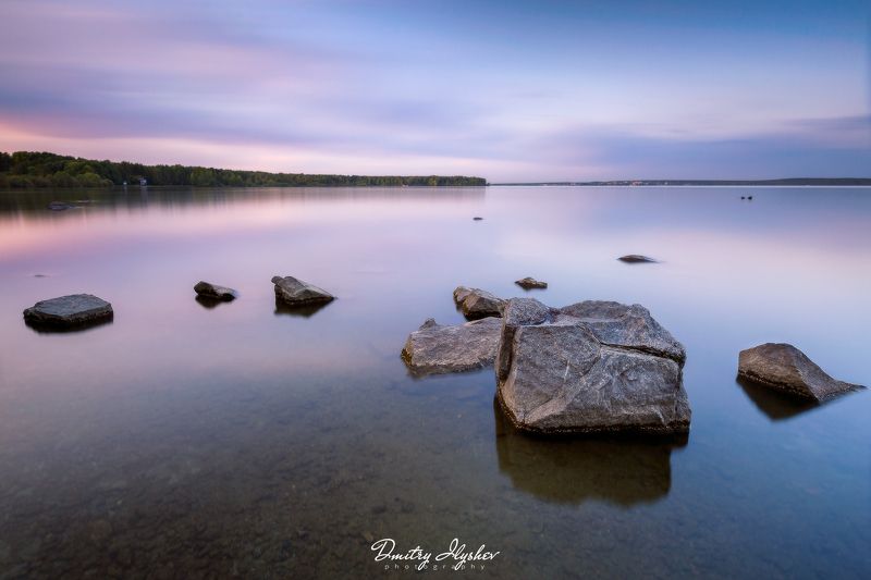 длинная выдержка, вечер, озеро, урал, вода, пейзаж, россия, природа ***photo preview