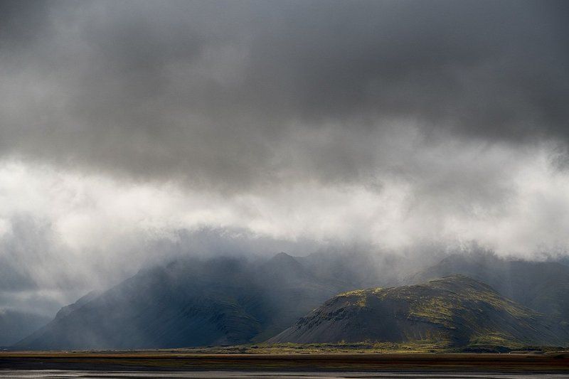 пейзаж, исландия, природа, путешествие, океан, гроза, дождь, горы, iceland, landscape, mountains, trip, traveling, rain Исландские пейзажиphoto preview