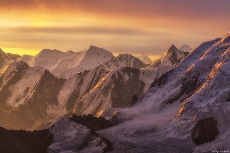тянь-шань, рассвет, горы, пик снежного лотоса, snow lotus peak, xuelian feng Пик Снежного Лотосаphoto preview