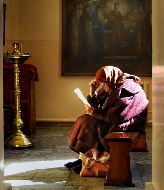 свет, портрет, интерьер, жанр Бабушкино утроphoto preview