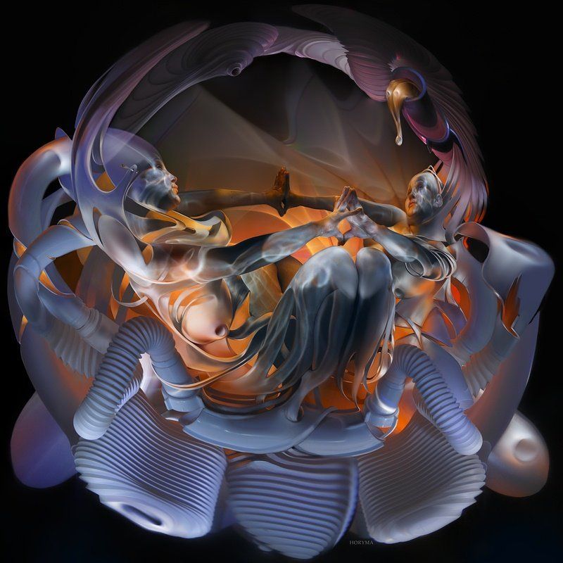 светографика, портрет, отражения, искажения, сюжет, предметы, обнаженная натура, ню, akt, nude Своя Вирта (Светографика - Отражения. Искажения) фото превью