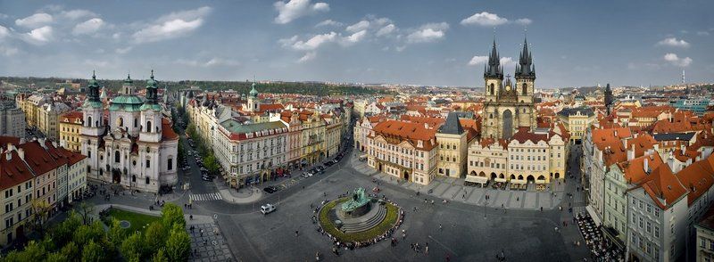 чехия,прага,площадь,панорама Староместская площадь.photo preview