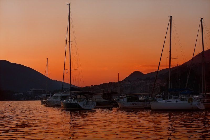 закат, море photo preview