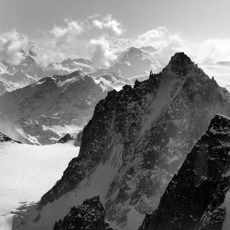 франция, альпы, шамони, пейзаж, горы, монблан photo preview