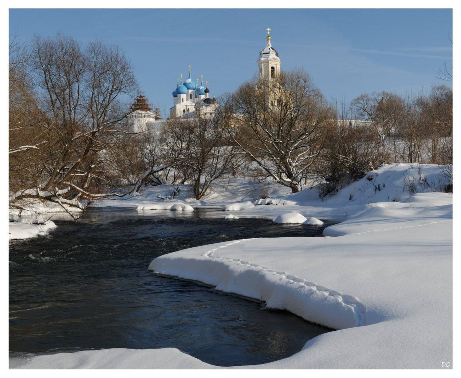 зима, нара, серпухов, храм, монастырь, D.G.