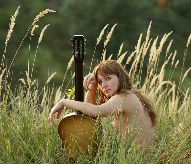 девушка, ню, природа,осень, модель, Хочется музыки...photo preview