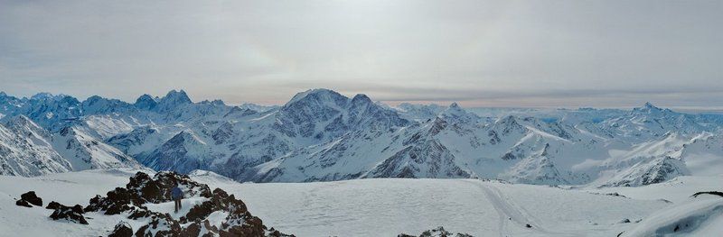 nikon, d70s, nikkor, 18-70, эльбрус, кавказ, панорама, 2007 Панорама с Эльбрусаphoto preview