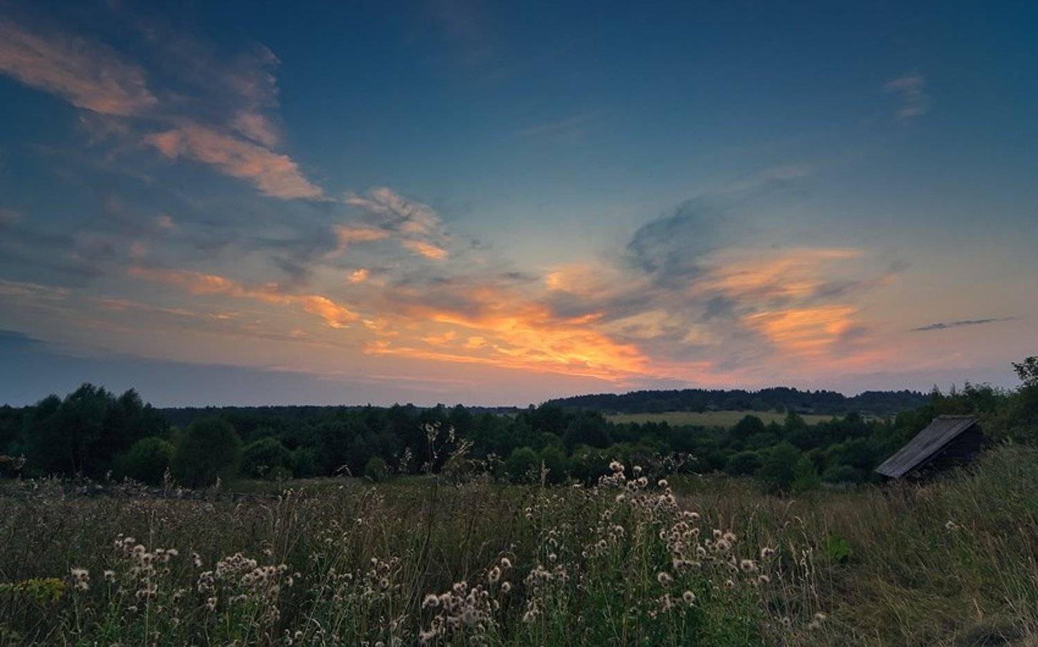 молога,река,деревня,тверская область,вечер,закат, Gorshkov Igor_Feanorus