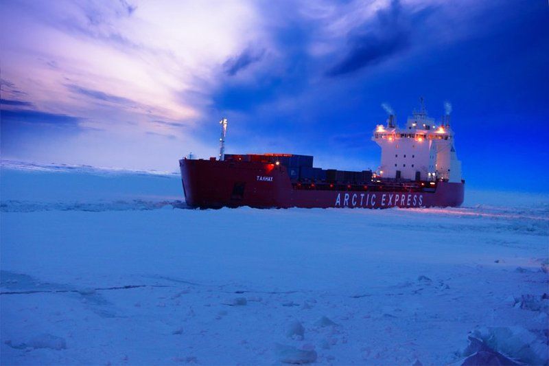 льды, надежда, талнах, закат СВОЯ КОЛЕЯphoto preview