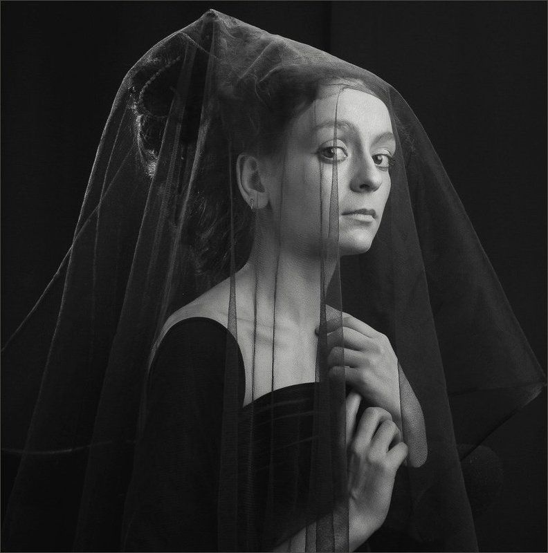 дама, вуаль, образ.. дама под вуалью..photo preview