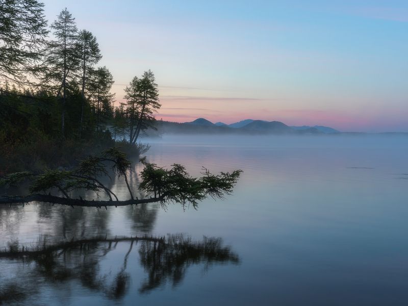 россия, колыма, осень, озеро, джека лондона, магаданская, отражение Ожидание осениphoto preview