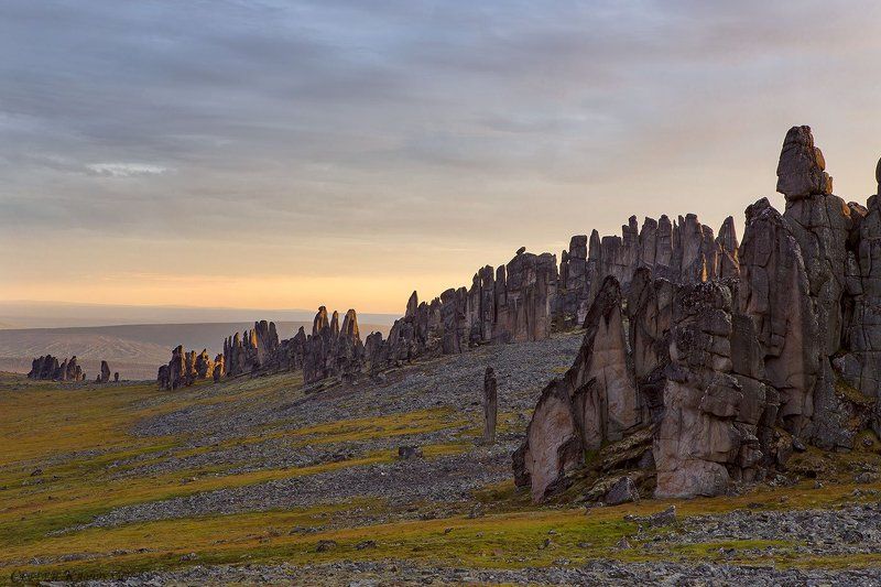 якутия, улахан-сис, уникальный ландшафт Гранитные города Улахан-Сис.photo preview