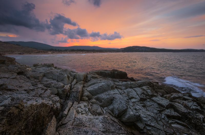 bulgaria, autumn, clouds, evening, sea, sunset, болгария, бухта, вечер, дюны, аркутино, закат, море, осень, свет, черное море, шторм, black sea, storm, marine, dunes, bay, arkutino, ***photo preview