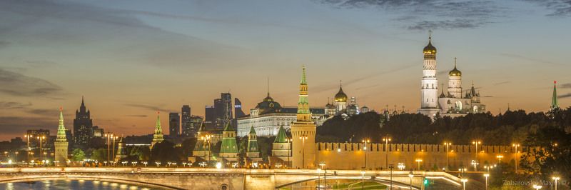 Москва, Кремль, Зарядье, Закат, Россия Вид на Кремль из Зярядья.photo preview
