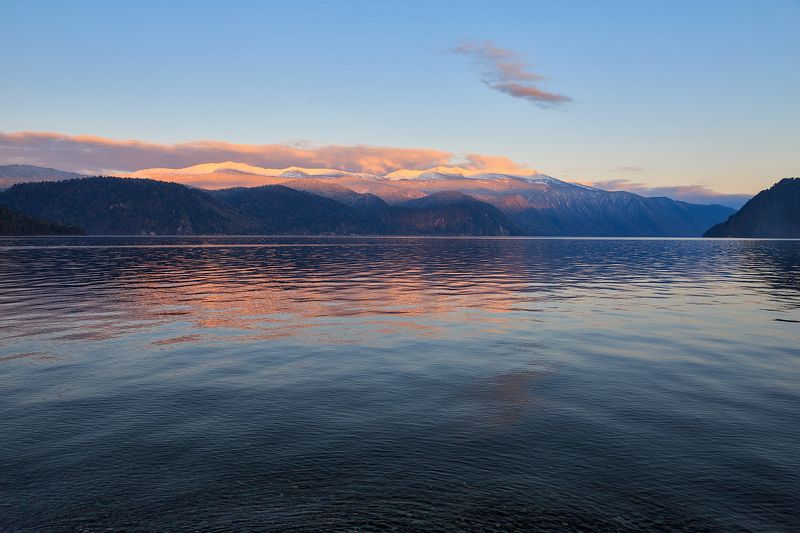 телецкое озеро закат алтайский заповедник корбу гольцы Закат в Гольцах (хребет Корбу). Телецкое озеро. Алтайский заповедникphoto preview