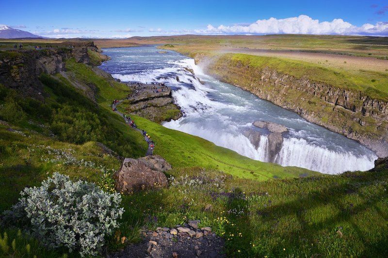 Gullfoss Золотой водопадphoto preview