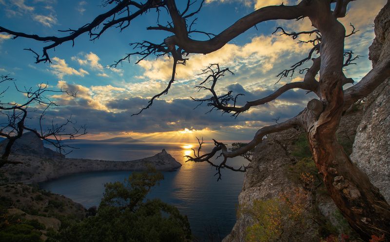 крым, crimea, черное, море, новый, свет, судак, меганом, рассвет, утро К солнцуphoto preview