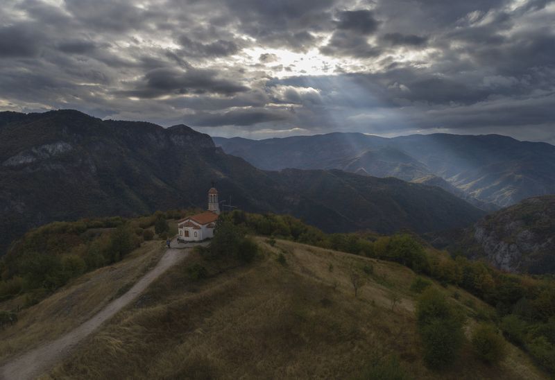 church,rodopi,bulgaria,autumn,pray,landscape,air photography The answer..photo preview