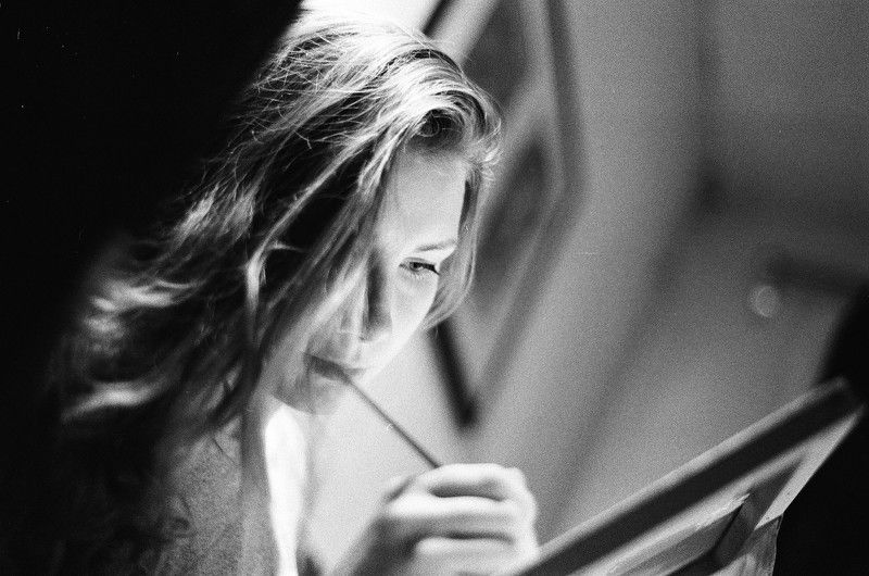 девушка, портрет Рисунокphoto preview