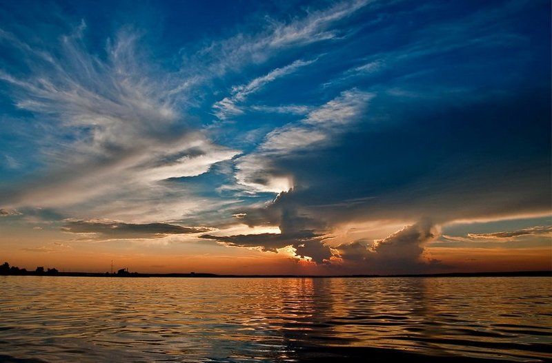 вода,закат,солнце,отражение,море,небо,минск ... краски \