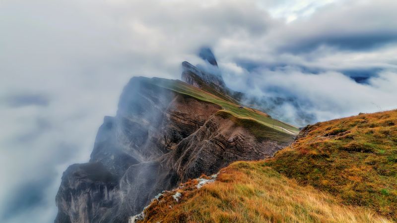 seceda dolomiti Seceda in autumnphoto preview