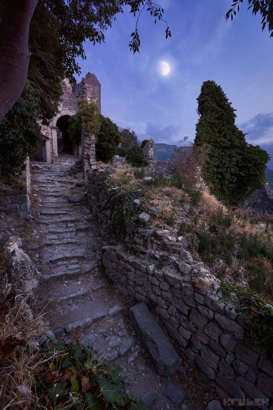 черногория, горы, старый бар Покинутый городphoto preview