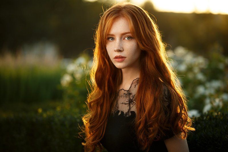 девушка, портрет, картина, пленэр Аннаphoto preview