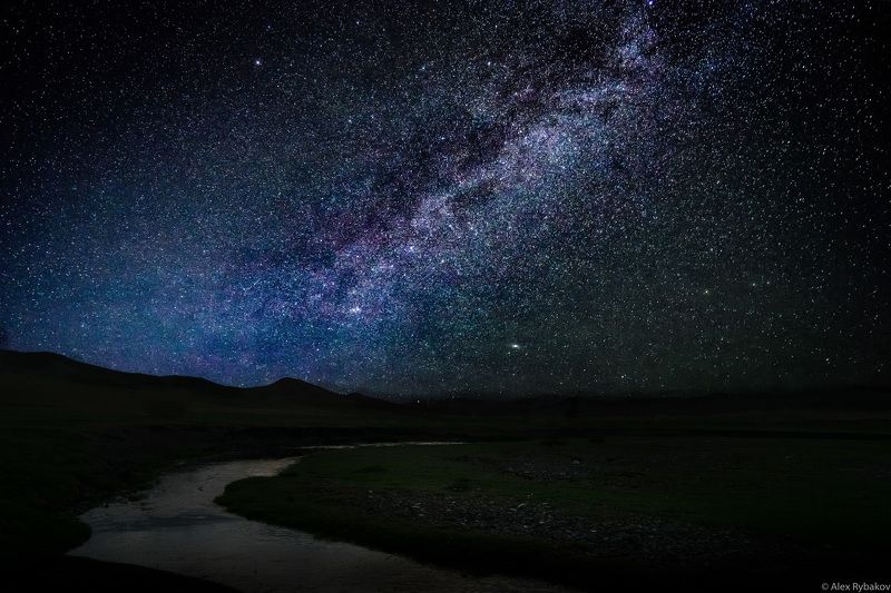 ночь, монголия, млечный путь, звезды В ночиphoto preview