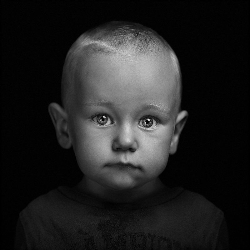 baby son child portrait headshot bw family ребенок сын портрет чб семья Michael, my little sonphoto preview
