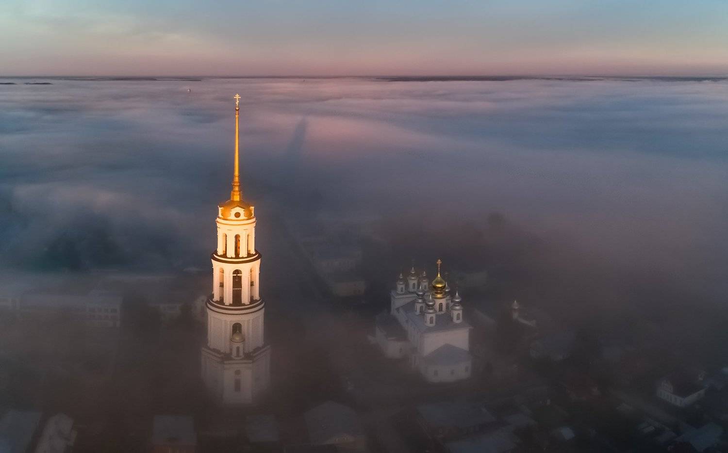 Утро в Рождество пресвятой Богородицы.. Автор: Александр Манжосов воскресенский собор в шуе,рождество пресвятой богородицы,шуя, Александр Манжосов