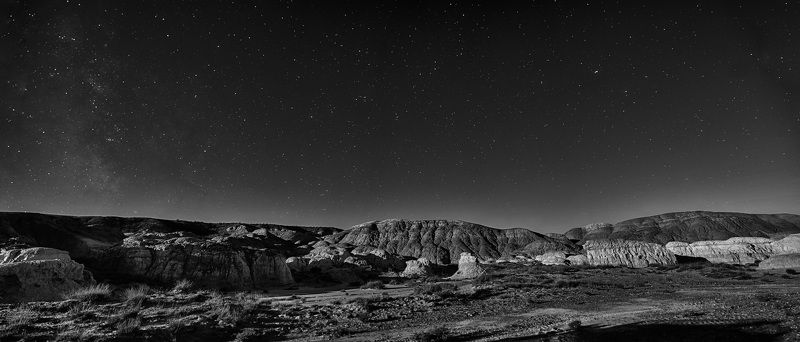 Долина, пейзаж, ночь, звезды Долина Киин Керишphoto preview