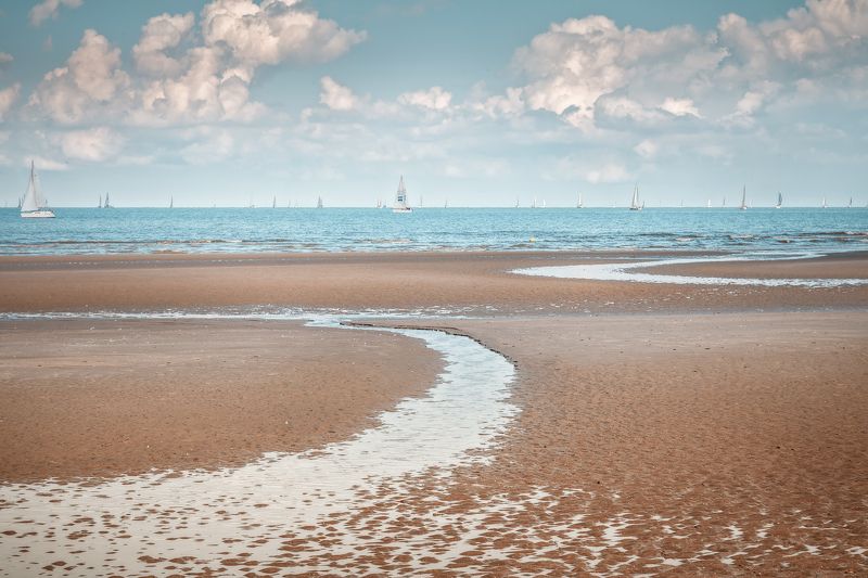 море,пляж, небо, облака, яхты,бельгия *Соленый ветер*photo preview