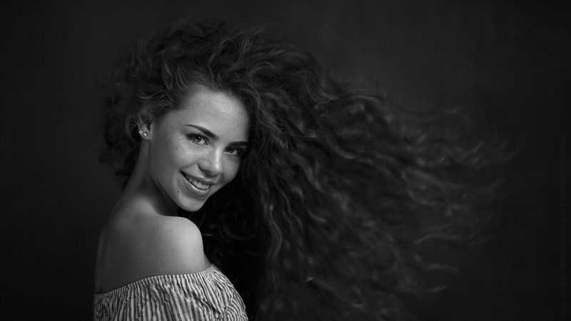 bw чб portrait портрет headshot flyhair Just Jazzphoto preview