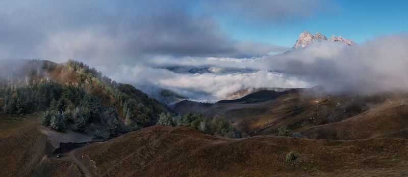Осеннее утро в Ингушетии. фото превью