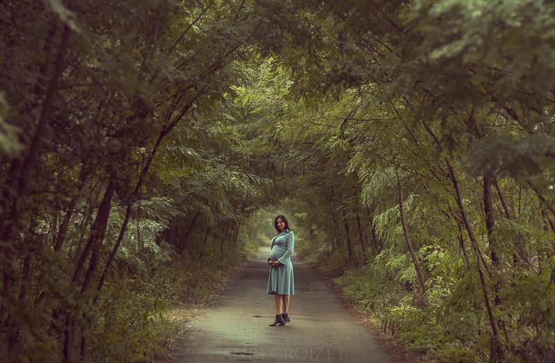 Woman in the forest...photo preview