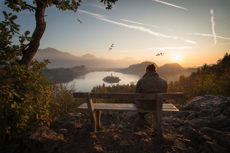 Bled, slovenia, sunrise, hope, sorrow Sorrow and hopephoto preview
