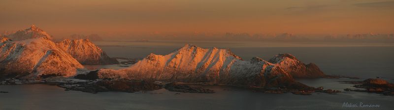 природа, путешествия, закат, горы, лофотенские острова Вечерние Лофотеныphoto preview