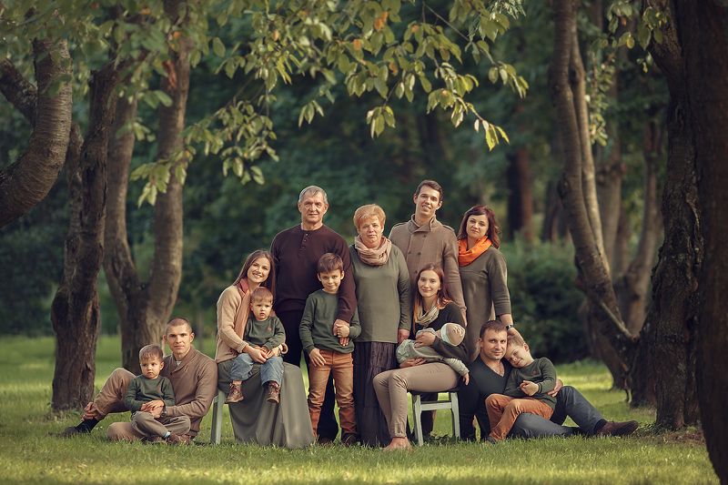 семья, портрет, дети Памятный снимокphoto preview
