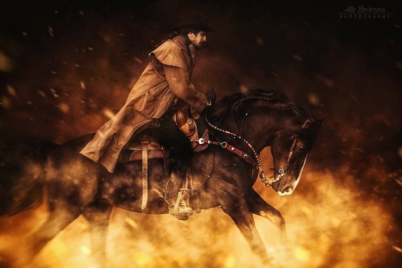 horse, western, equestrian, лошадь, вестерн, cowboy, horses, огонь, fire, лошади, владимирский, тяжеловоз ***photo preview
