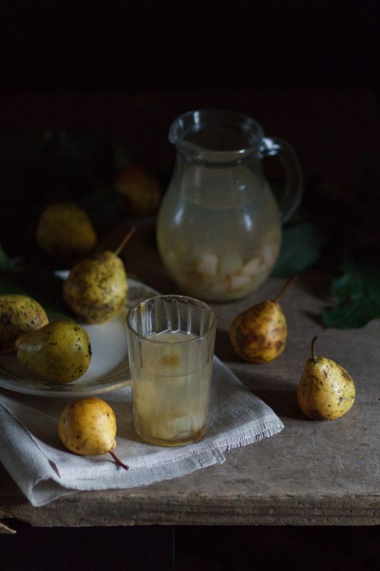 груши, компот, фуд-фото, темный фон, стакан Грушевый компотphoto preview