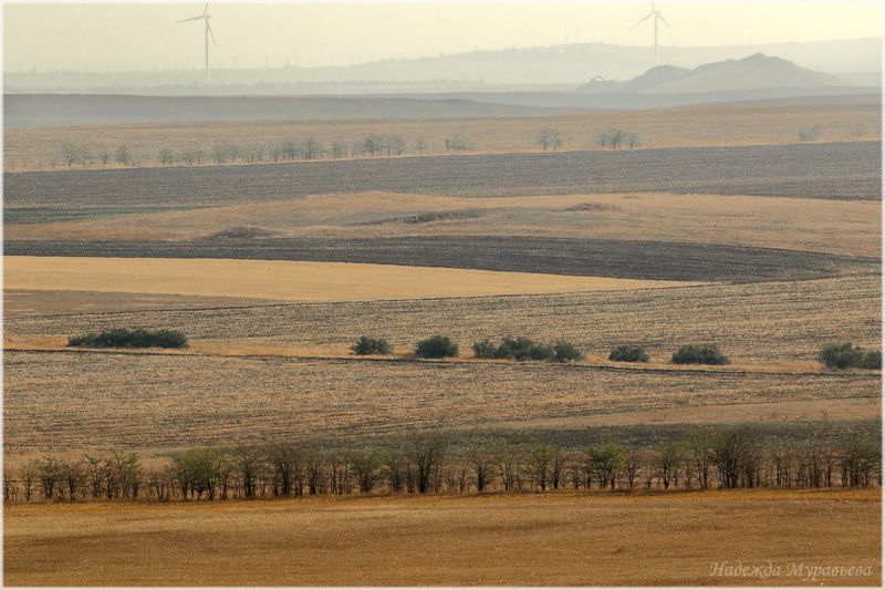 крым, керченский полуостров, ветряки, степь Крым. Керченский полуостровphoto preview