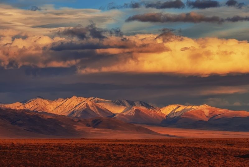 алтай, кош-агач На закатеphoto preview