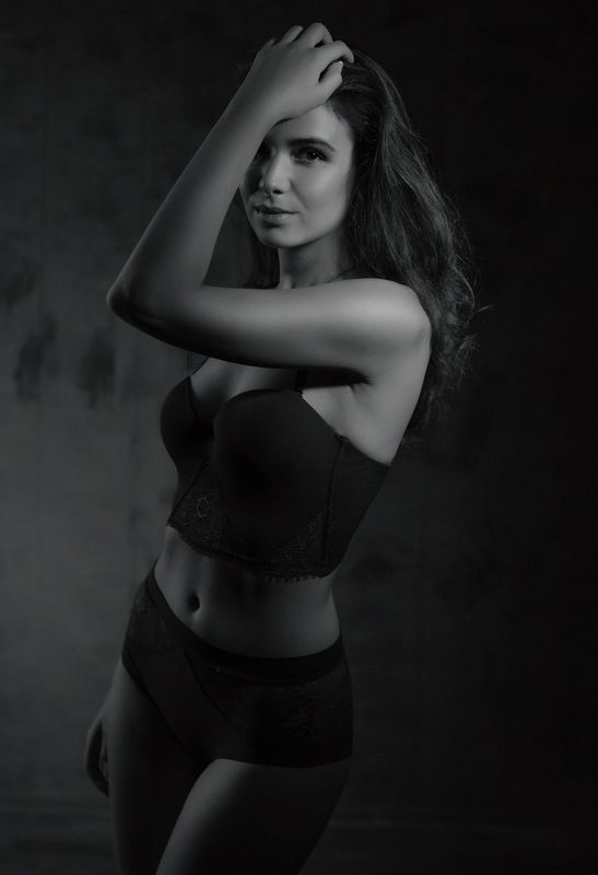 девушка студия мода портрет Каринаphoto preview