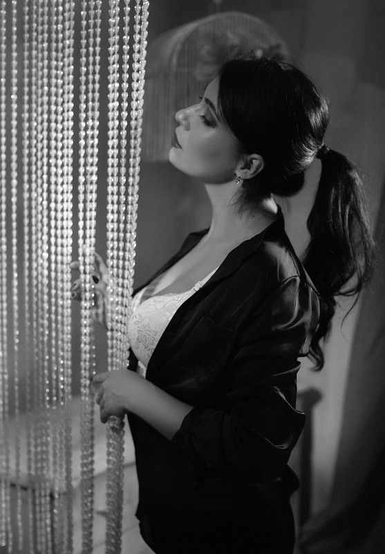 девушка студия мода портрет ретро стильphoto preview