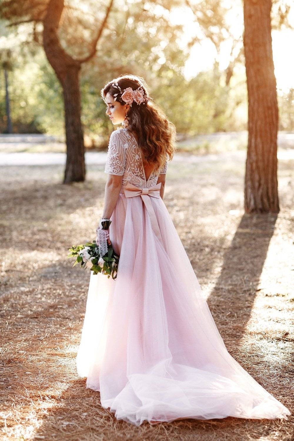 портрет , невеста ,девушка ,цветы ,закат ,солнце ,вечер ,природа , лес, Максим Воробьёв