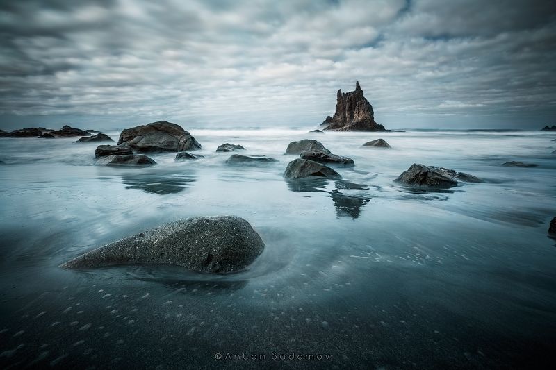 пляж, бениджо, тенерифе, испания, океан, волны, скалы, benijo, spain, tenerife, ocean. reflection, water Playa de Benijo, Tenerifephoto preview