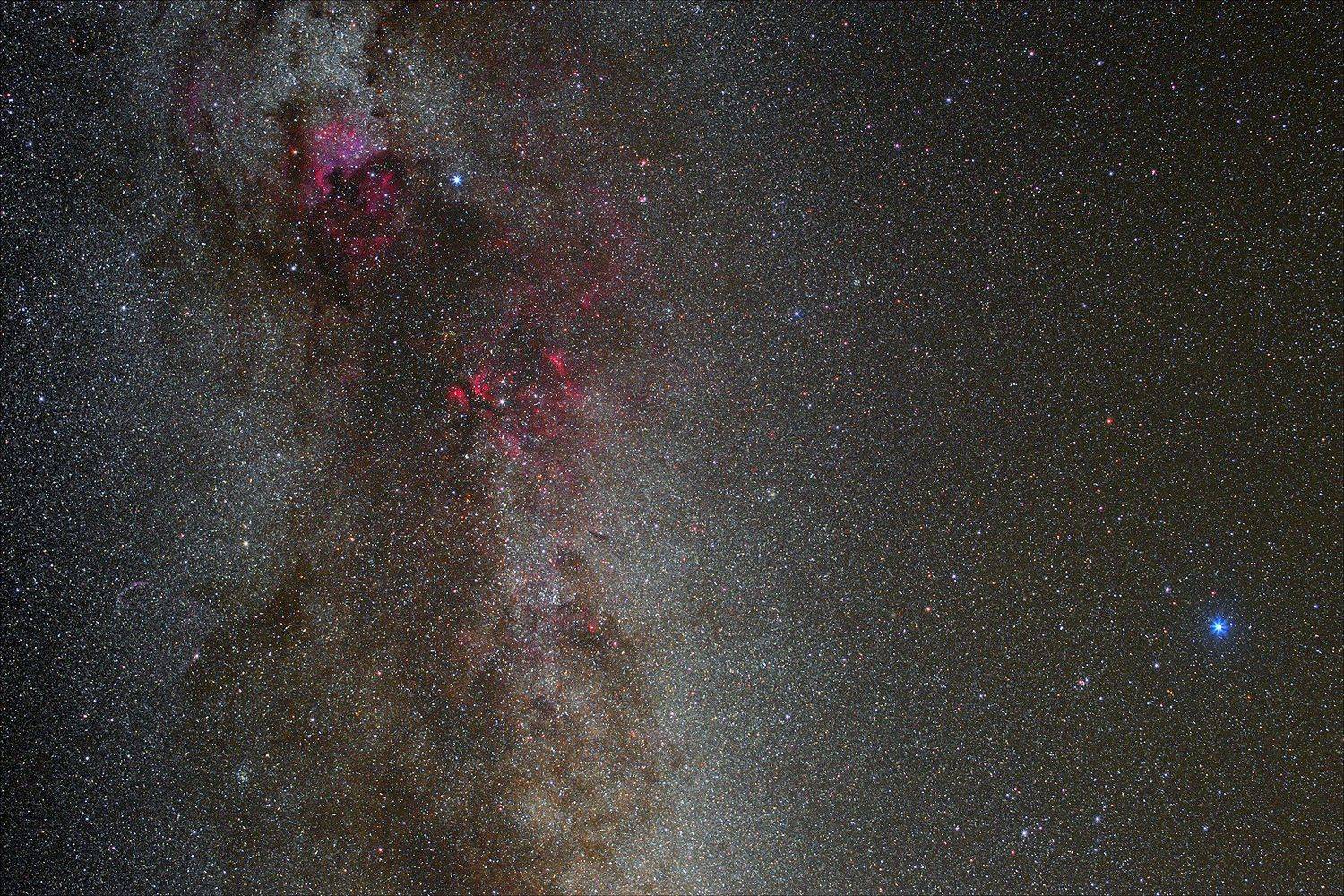 млечный путь, лебедь, лира, созвездия, звезды, звездная ночь, ночь, небо, водород, туманности, астрофото, астрофотография, Харланов Никита