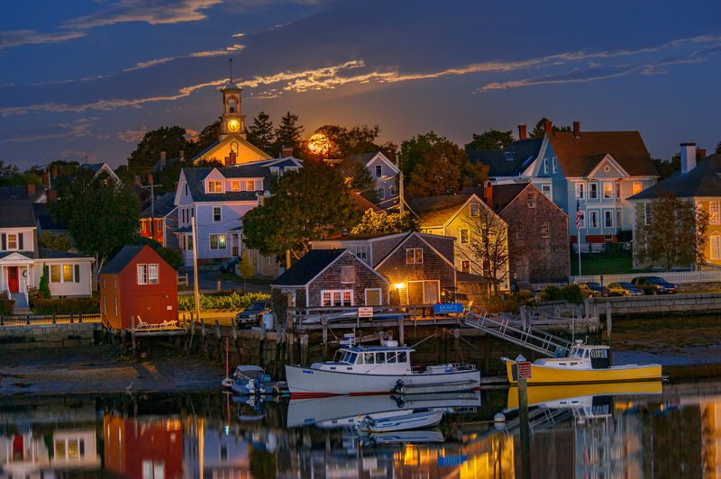 Fishing Village Dawnphoto preview