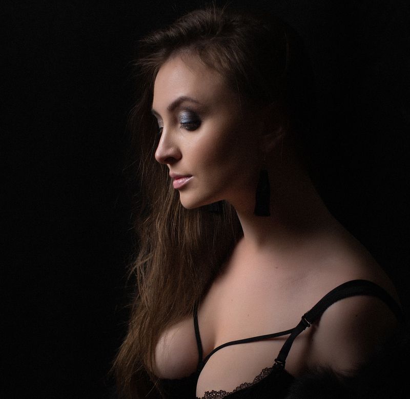 девушка студия мода портрет нежностьphoto preview